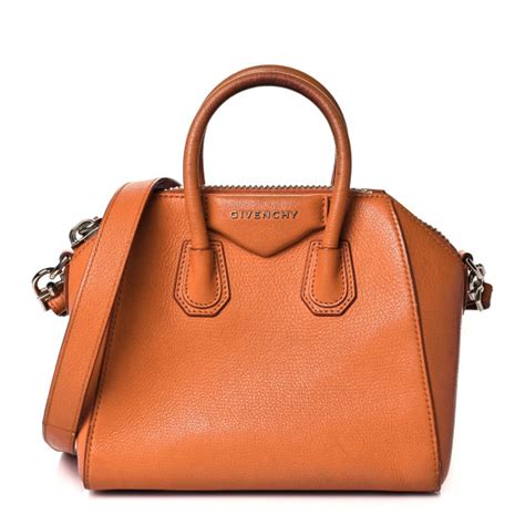 givenchy antigona goatskin scratch|GIVENCHY Sugar Goatskin Mini Antigona Rust .